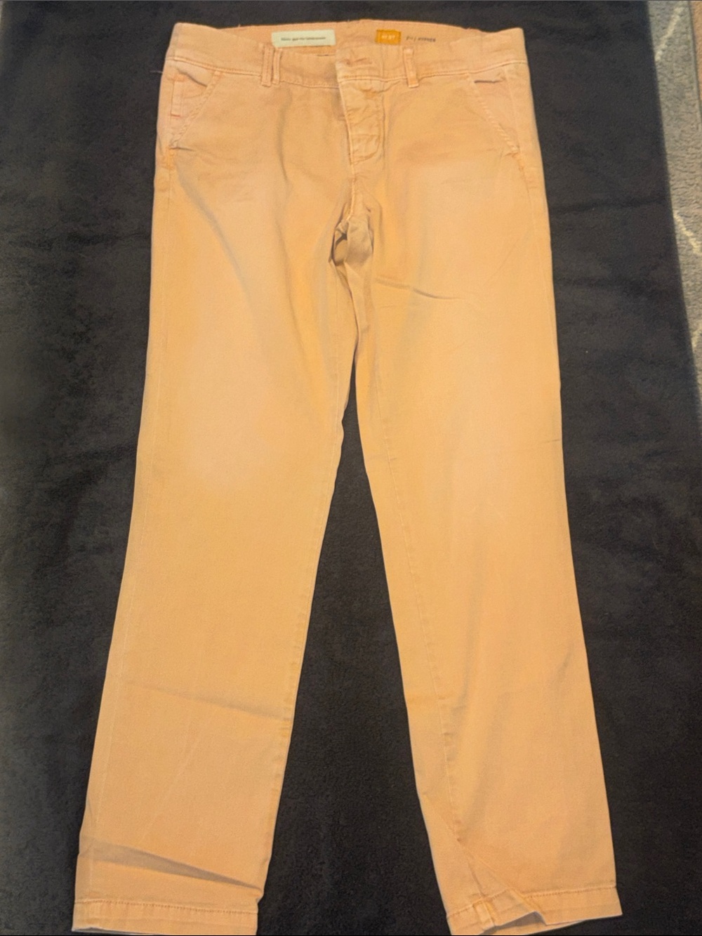 Pilcro Hyphen fit Straight Jeans in Peach